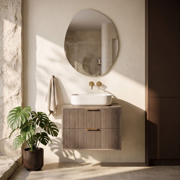 Mosdószekrény Rea Mono 60cm Grey Oak