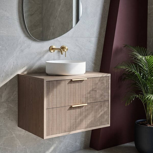 Mosdószekrény Rea Mono 60cm Grey Oak