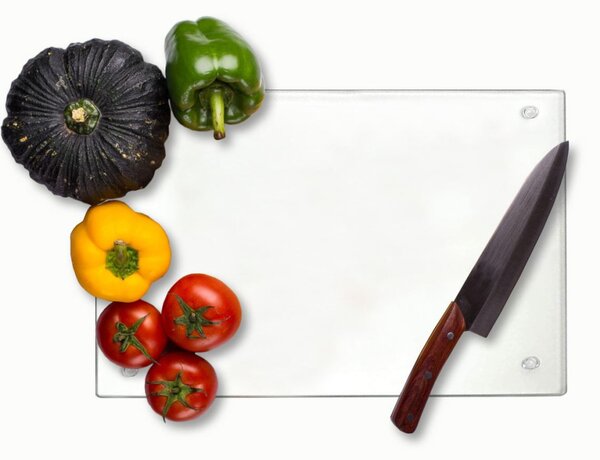 Edzett üveg vágódeszka 20x30 cm
