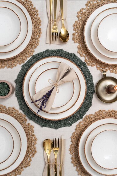 24 részes porcelán étkészlet