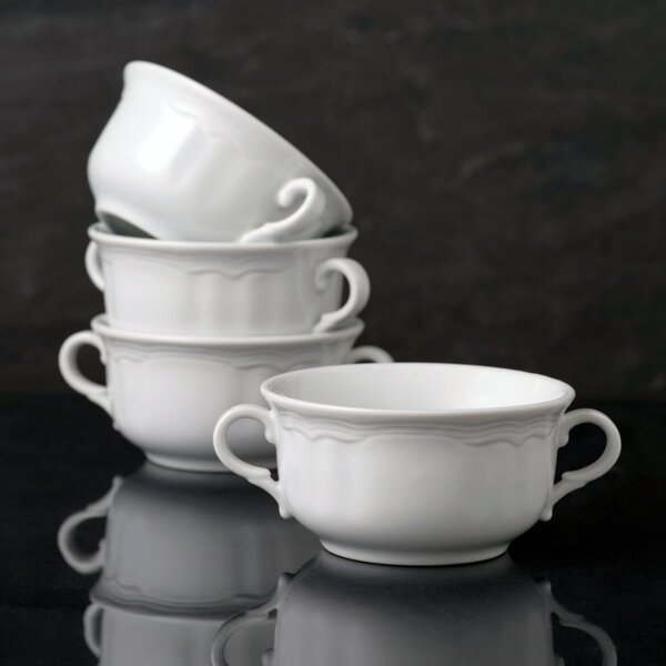 4 részes porcelán tál készlet 350 ml
