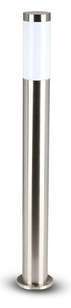 V-TAC kültéri, rozsdamentes acél állólámpa, 80 cm, E27 foglalattal - SKU 8625