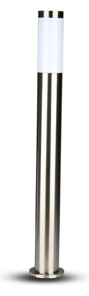 V-TAC kültéri, rozsdamentes acél állólámpa, 80 cm, E27 foglalattal - SKU 8625