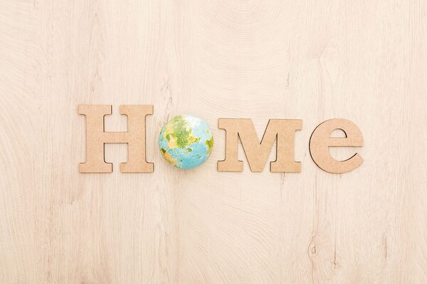 Tapéta Home felirattal