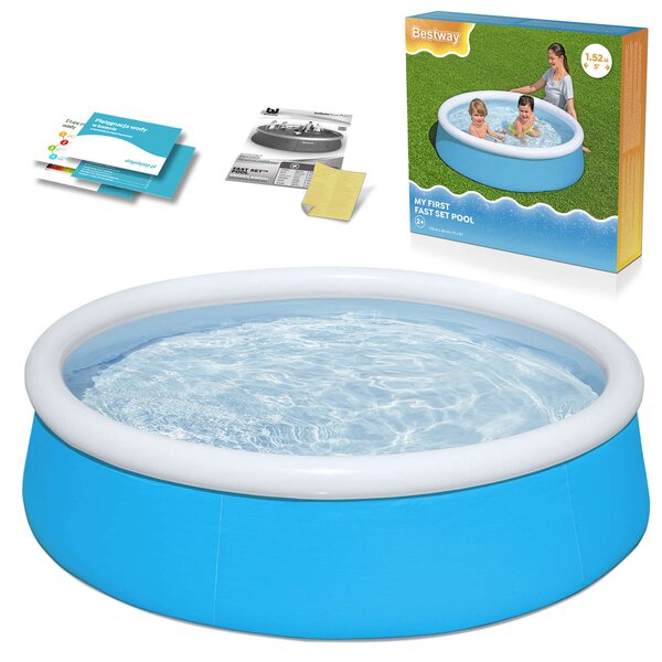 Bestway: Fast Set Elso medencém felfújható peremu medence 152x38cm