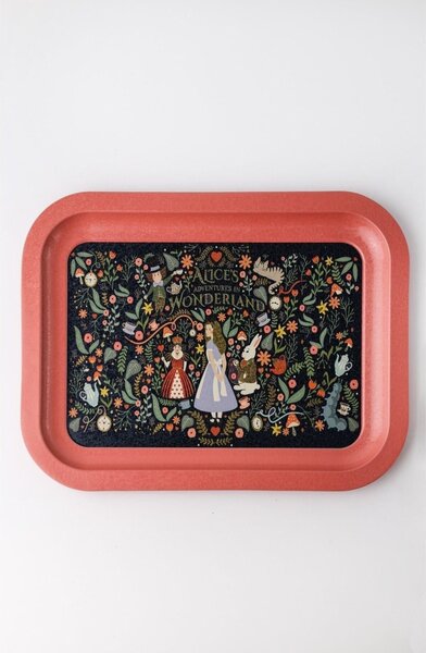 Fém tálca 23,3 × 30,7 cm