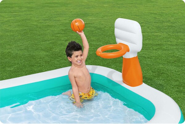 Dunk'n splash felfújható medence 251 x 168 x 102 cm bestway 54445