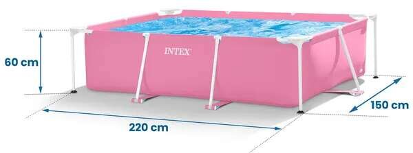 Intex Fémvázas medence 220x150x60cm (28266)