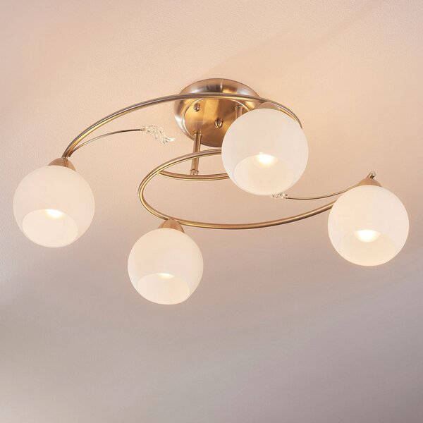 Mennyezeti Lámpa Lindby, Svean, dimmable, Szürke, Nappali, Üveg, Modern