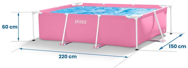 Intex Fémvázas medence 220x150x60cm (28266)