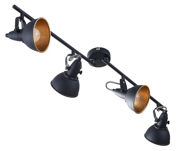 Mennyezeti Lámpa Lindby, Julin, dimmable, Fekete, Nappali, Fém, Modern