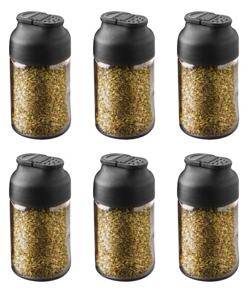 Twice 6 részes üveg tárolóedény készlet 105 ml