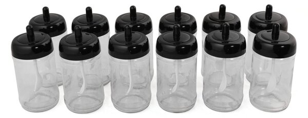 12 részes üveg fűszertartó készlet 300 ml