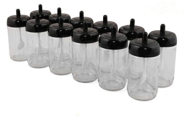 12 részes üveg fűszertartó készlet 300 ml