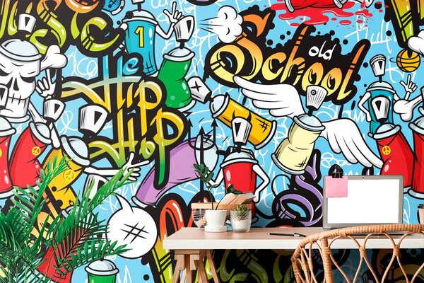 Tapéta vidám street art
