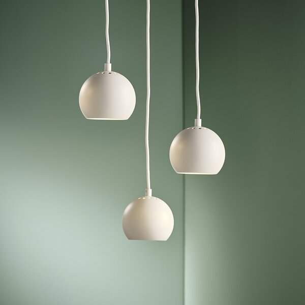 Függőlámpa FRANDSEN, Ball, dimmable, Fehér, Nappali, Fém, Dizájn