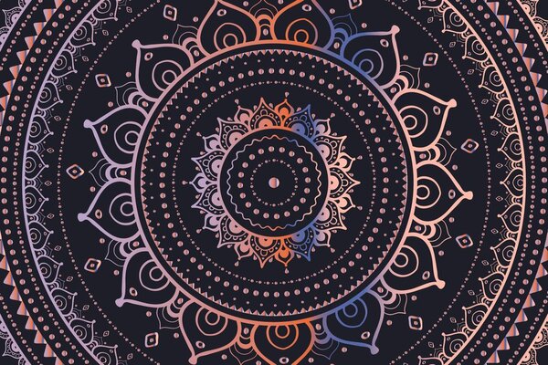 Tapéta arany Mandala