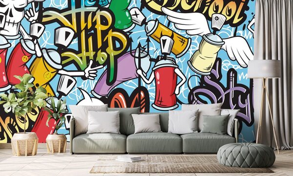 Tapéta vidám street art
