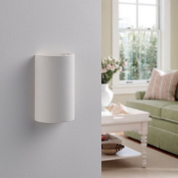Fali Lámpa Lindby, Colja, dimmable, Fehér, Nappali, Gipsz / Agyag, Modern