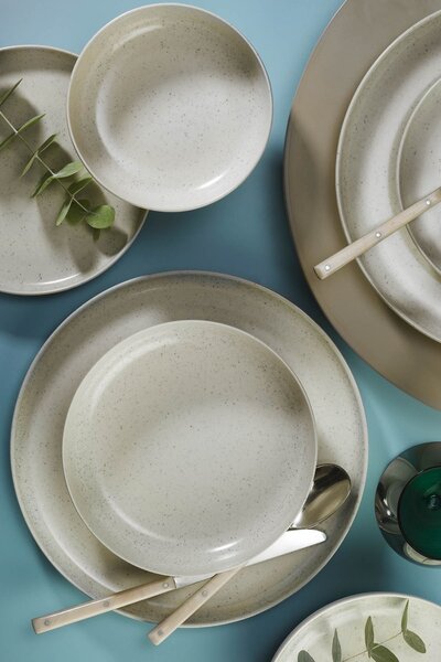 16 részes porcelán étkészlet krém