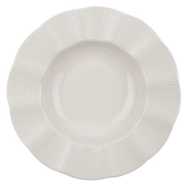 24 részes porcelán étkészlet krém