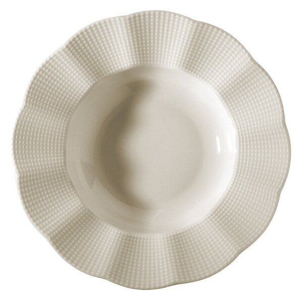 24 részes porcelán étkészlet krém