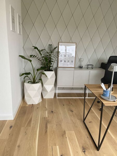 Designer virágtartó edény monumo modena 2 színválaszték 54cm magas