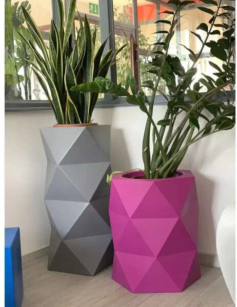Designer virágtartó edény monumo modena 2 színválaszték 54cm magas