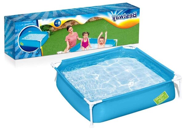 Bestway Első fémvázas gyerek medencém 122 x 122 x 30,5 cm