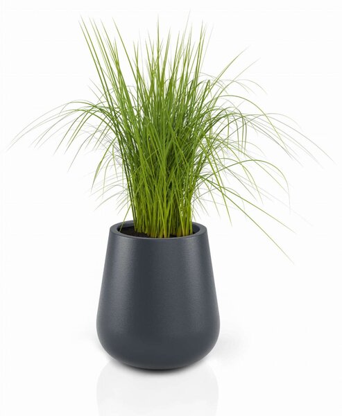 Designer kaspó monumo lago 50cm magasság antracit