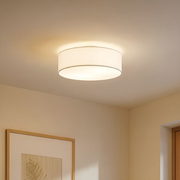 Mennyezeti Lámpa Lindby, Sebatin, dimmable, Bézs, Hálószoba, Szövet / Textília, Modern
