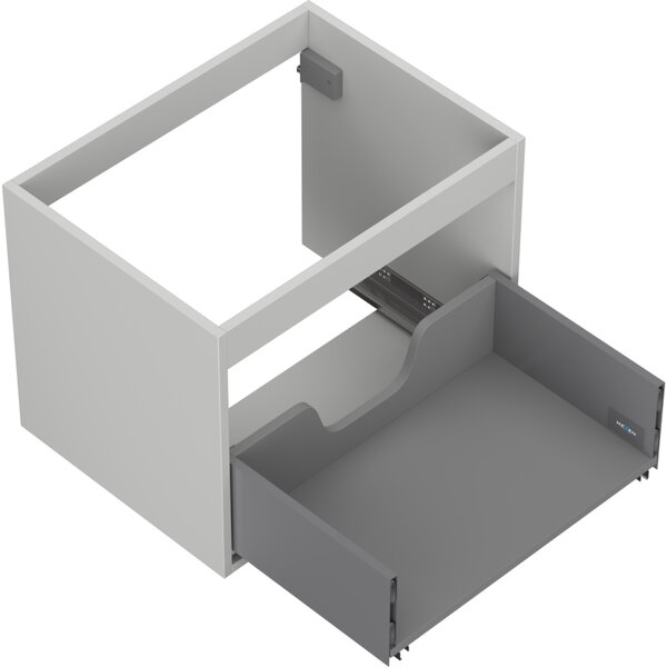 Mexen Box-A, fali szekrény 60 cm, 1 fiók, matt szürke, 91AX0-0600-470-1-62