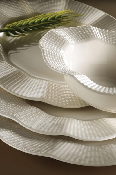 26 részes porcelán étkészlet krém