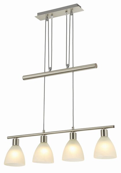 Függőlámpa Lindby, SIMEON, dimmable, Fémes, Nappali, Üveg, Modern
