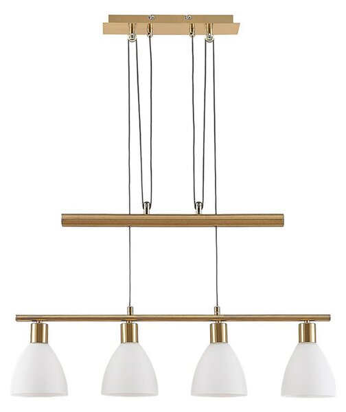 Függőlámpa Lindby, Simeon, dimmable, Arany / Sárgaréz, Nappali, Üveg, Modern