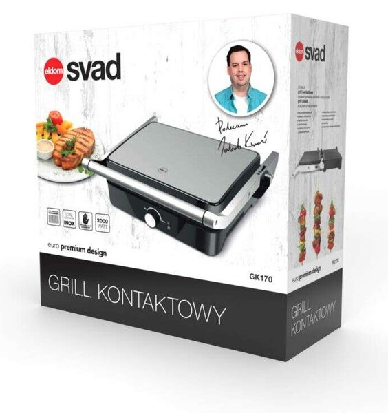 Eldom GK170 Svad Elektromos Kontakt Grillsütő