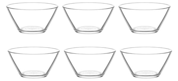 6 részes üveg tálka szett 345 ml