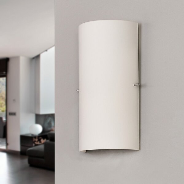 Fali Lámpa Lucande, Sidra, dimmable, Fehér, Nappali, Üveg, Modern