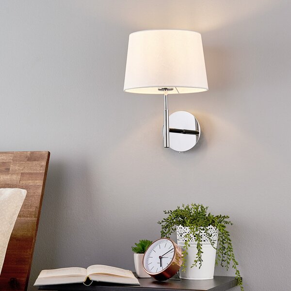 Fali Lámpa Lucande, Dorothea, dimmable, Fémes, Nappali, Szövet / Textília, Modern