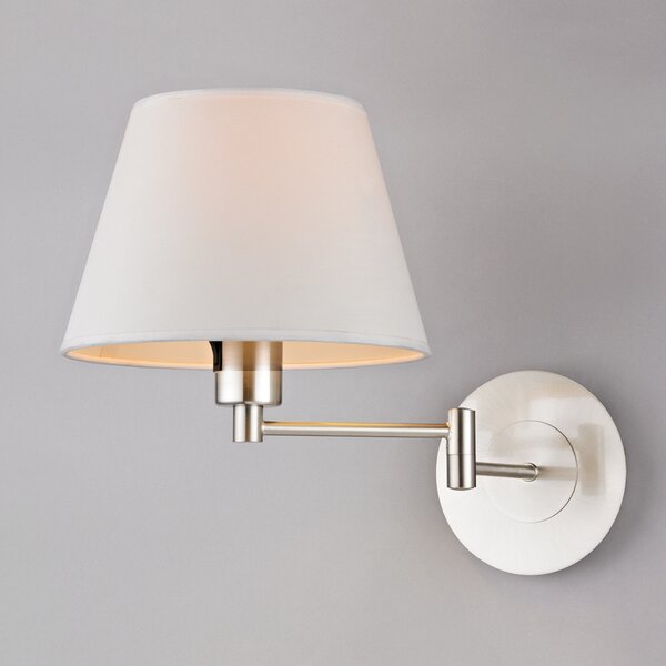 Fali Lámpa Lindby, POLA, dimmable, Fémes, Nappali, Szövet / Textília, Modern