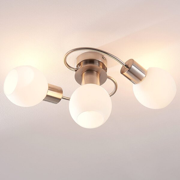 Mennyezeti Lámpa Lindby, Ciala, dimmable, Fémes, Nappali, Üveg, Modern