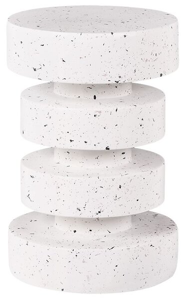 Kisasztal BIVONGI 30 cm 30 cm Fehér terrazzo