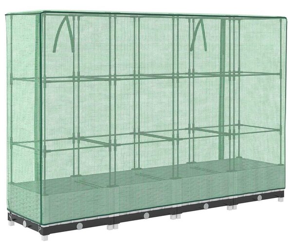 Rattan megjelenésű magaságyás melegháztakaróval 160x40x123 cm
