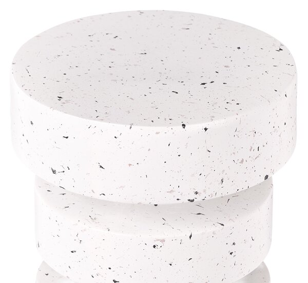 Kisasztal BIVONGI 30 cm 30 cm Fehér terrazzo