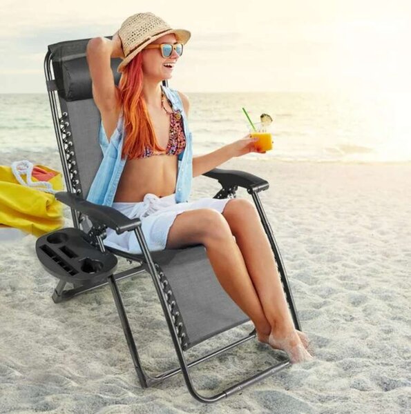 Pepita Zero Gravity Relax Szék pohártartóval - antracit