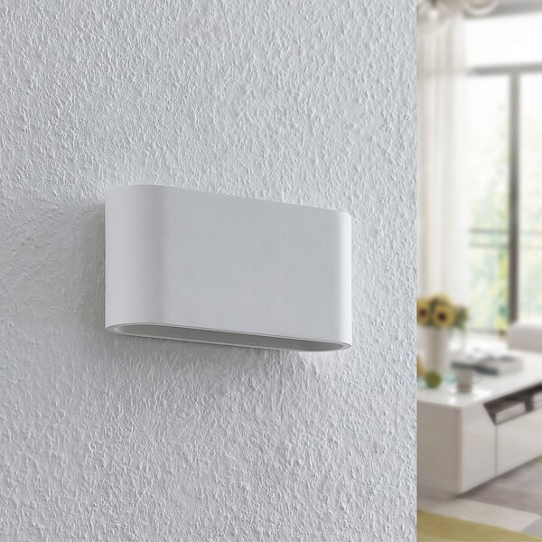 Fali Lámpa Lindby, Mavora, dimmable, Fehér, Nappali, Gipsz / Agyag, Modern