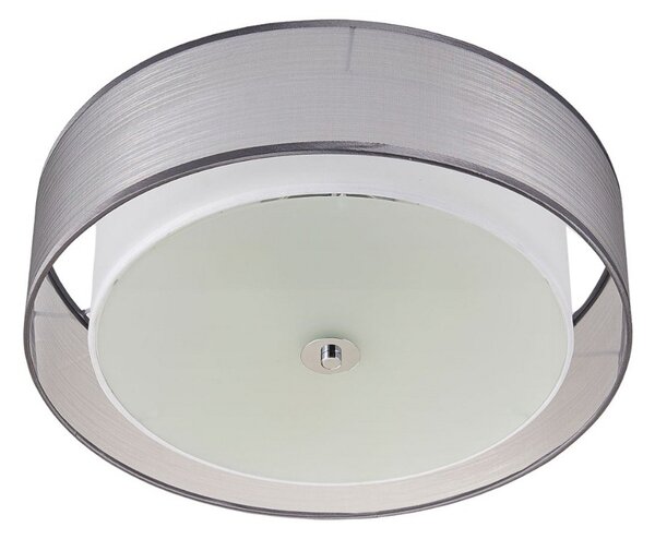 Mennyezeti Lámpa Lindby, Tobia, dimmable, Szürke, Nappali, Szövet / Textília, Modern