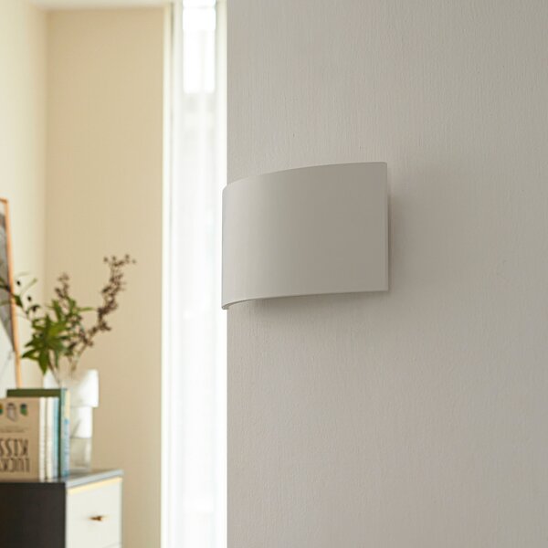 Fali Lámpa Lindby, Naike, dimmable, Fehér, Folyosó, Gipsz / Agyag, Modern