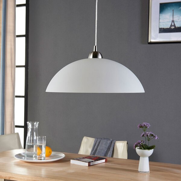 Függőlámpa Lindby, Valeria, dimmable, Fehér, Konyha, Üveg, Modern