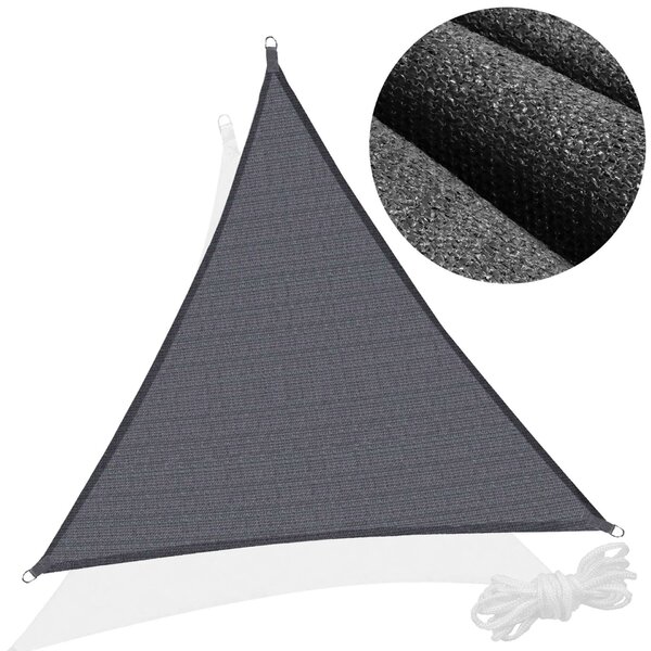 Springos háromszög Napvitorla 4x4x4m 160 g/m2 - Sötétszürke